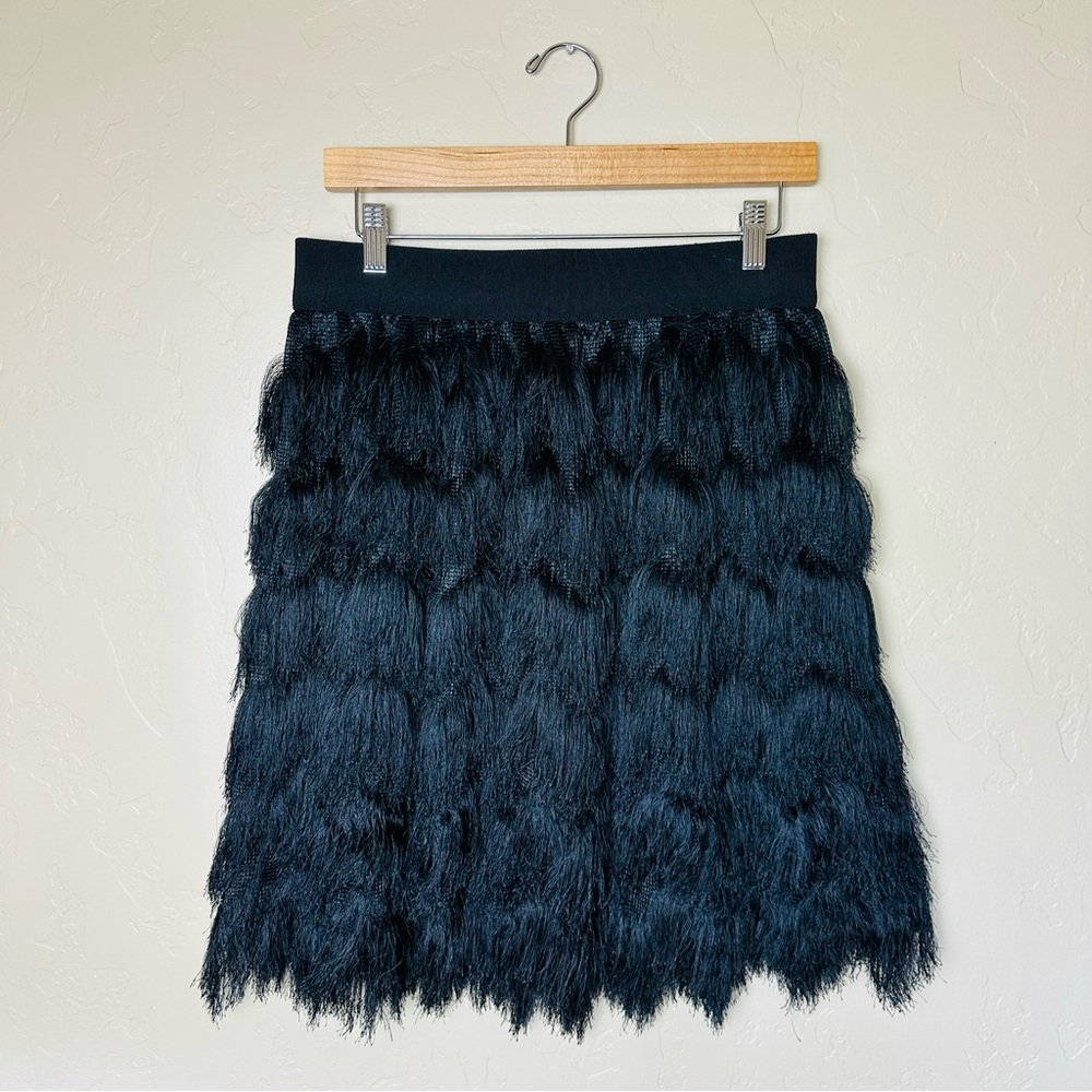 Banana Republic Women’s Black Feather Fringe Mini Skirt and Matching Tunic - Picture 4 of 9
